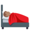 Person in Bed - Medium emoji on Emojione